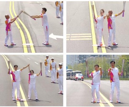 亞運火炬傳遞，蒙娜麗莎微笑登場！