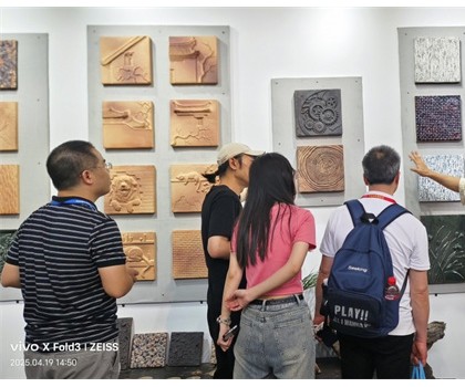 第42屆佛山陶博會期間，陳工陶純手工陶藝磚新品驚艷亮相
